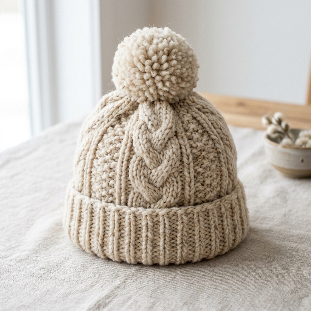 Handmade Wool Beanie Hat